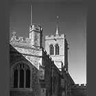 black and white photo of St Bartholomew's Church Great Gransden