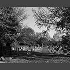 black and white photo of St Neots Cemetery
