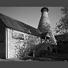 black and white photo of the Oast Lounge in St Neots