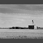 black and white photo of World War II control tower at Gransden Lodge airfield