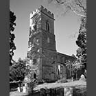 black and white photo of Church of St Peter and St Paul Little Gransden