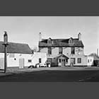 black and white photo of The Eltisley public house Eltisley
