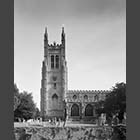 black and white photo of St Neots Parish Church of St Mary