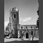 black and white photo of Parish Church of St James, Hemingford Grey