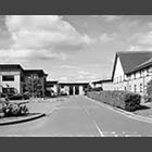 black and white photo of Eaton Court Colmworth Business Park Eaton Socon