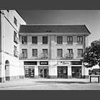 black and white photo of an Estate Agent & Building Society, Cambourne
